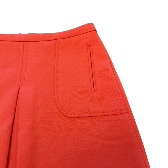 Maeve Womens Coral A-Line Mini Skirt W/ Front Pockets & Back Zip‎ Closure Size 6 - Picture 9 of 12